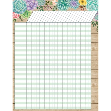 Teacher Created Resources Rustic Bloom Incentive Chart TCR7972